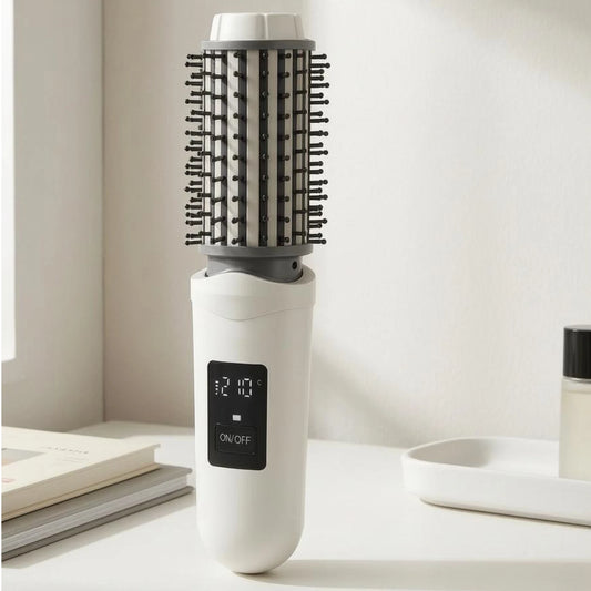 Cordless electric hair brush