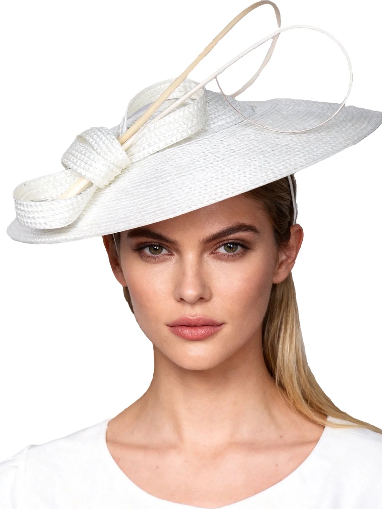 Bow loop wedding fascinator hat