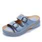Baby Blue Double Buckle Sandals