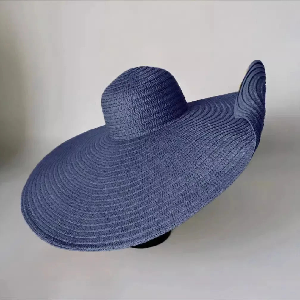 Navy oversized floppy hats