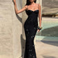 Sexy backless evening dress front view