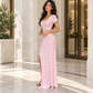 Light pink knit dress