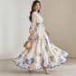 Ivory floral maxi dress