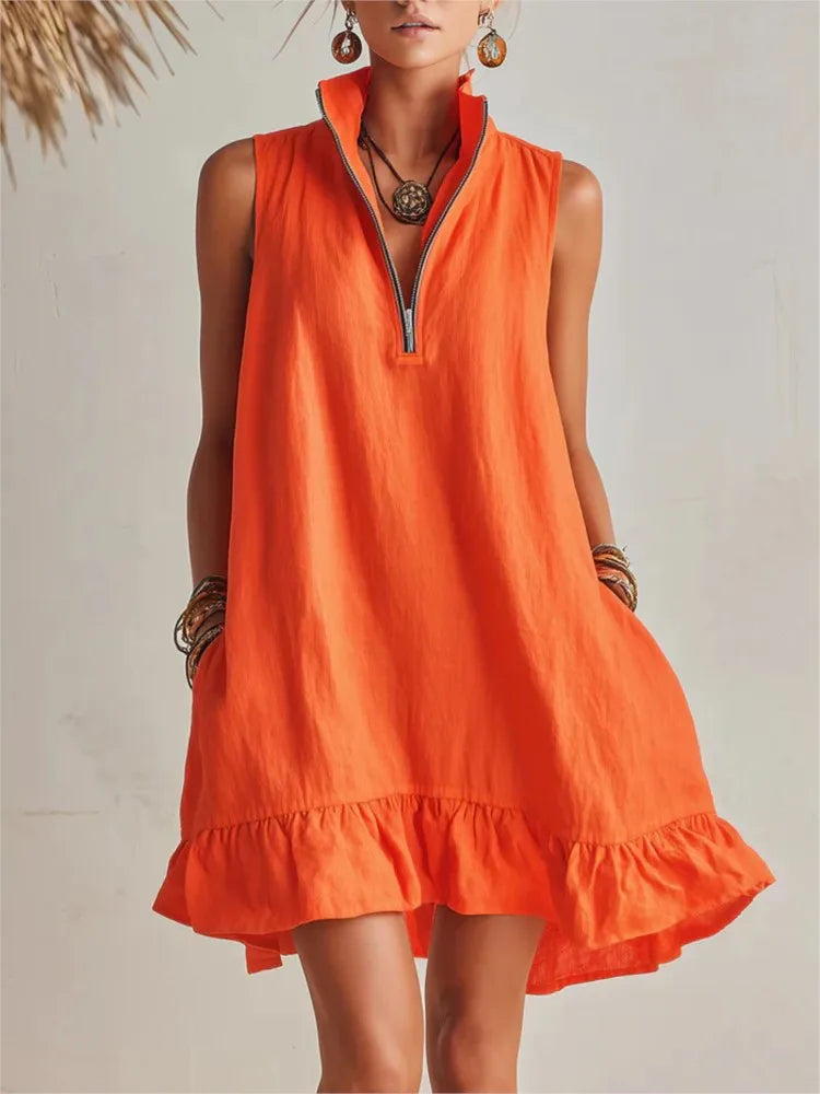 Sleeveless Boho Mini Dress