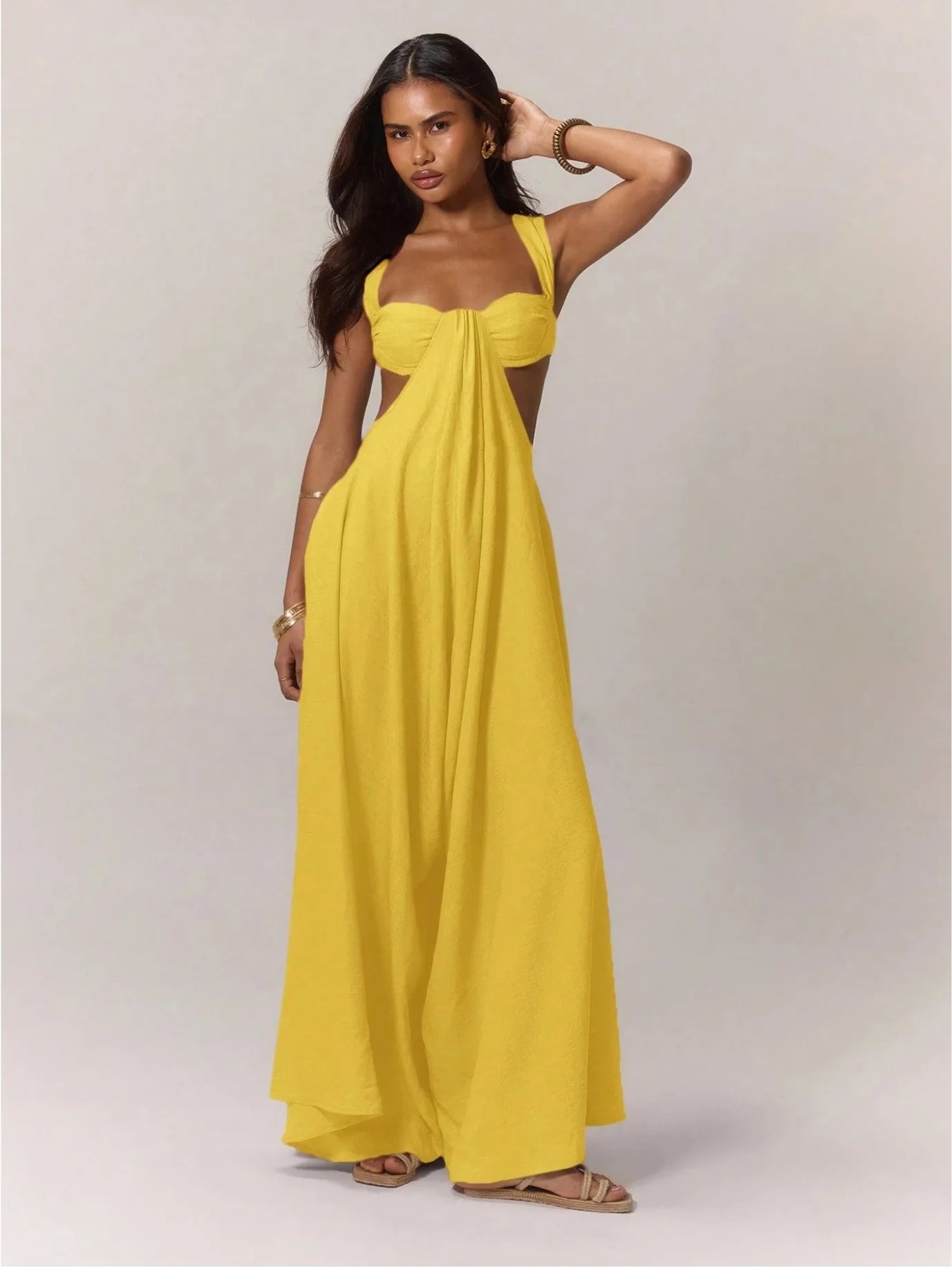 Open Side Cut Out Jumpsuit