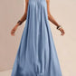 Gathered neckline maxi dress