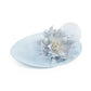 Floral wedding fascinator hat
