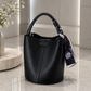 Black Scarf Accent Handbag