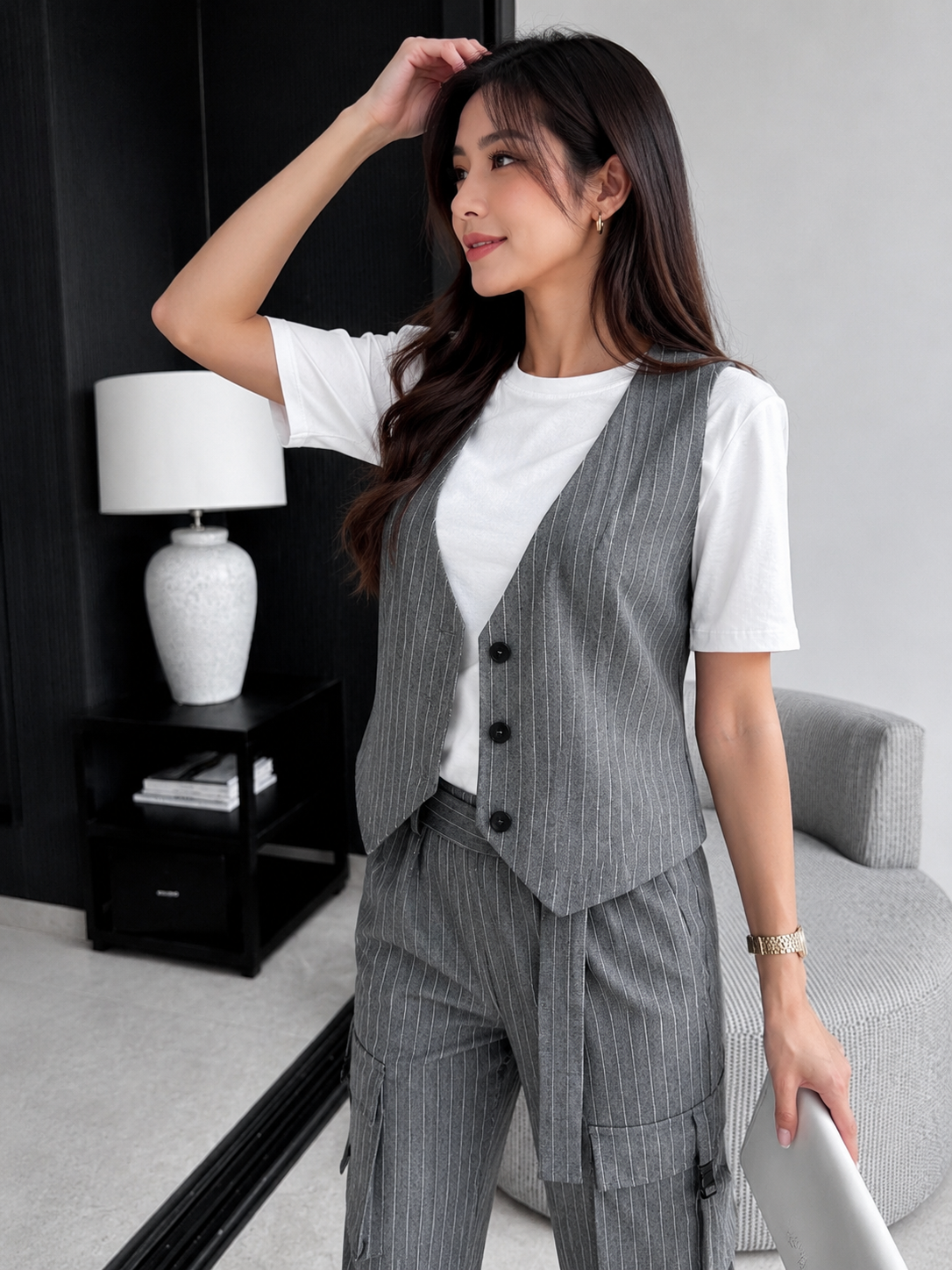 High Waist Cargo Pants