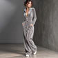 Long sleeve velvet jumpsuit