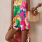 Colorful floral halter set
