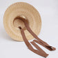 Mocha Ribbon Straw Sun Hat
