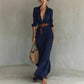 Ruched waist maxi dress