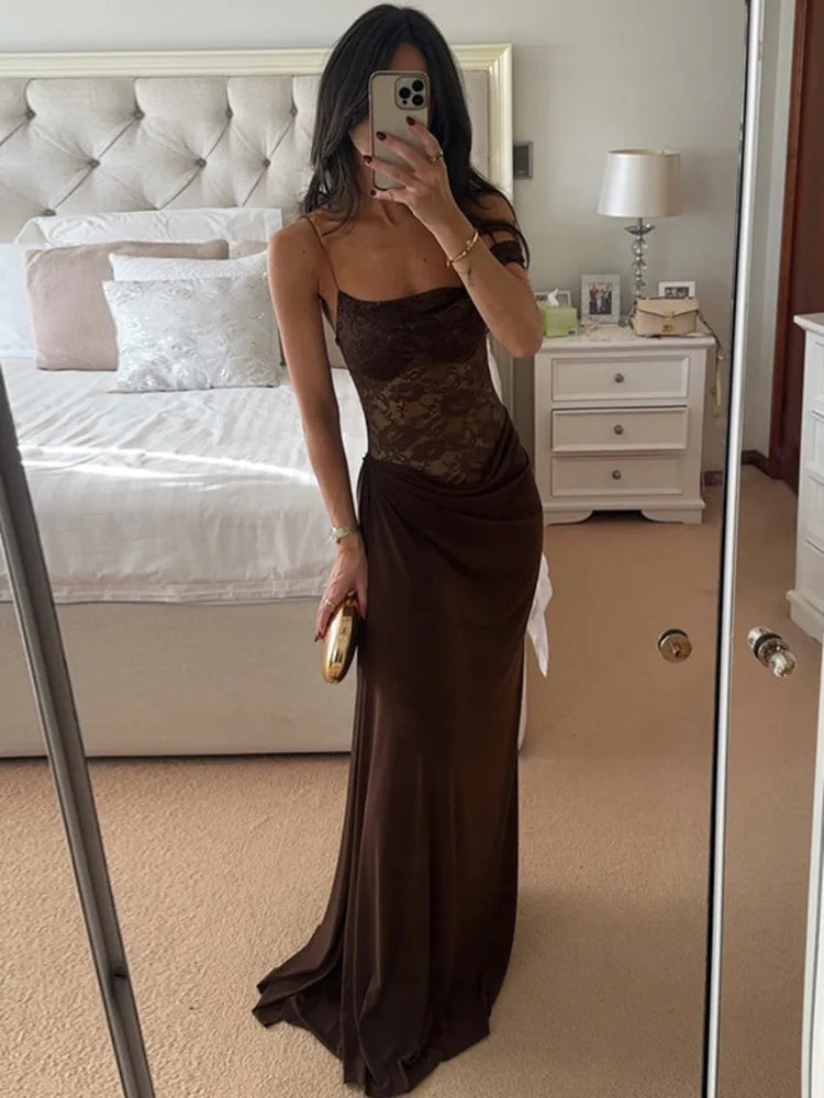 Elegant Draped Evening Dress