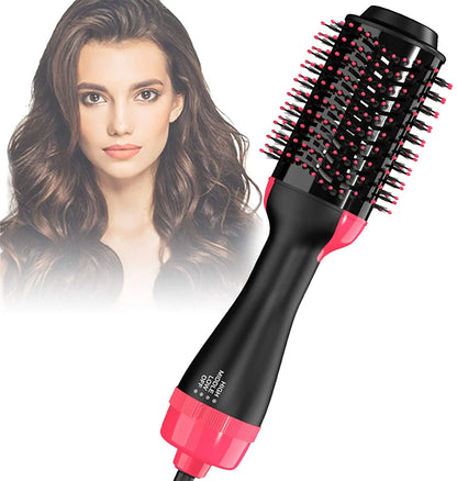 Hot air brush hair dryer