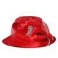 Decorative ribbon brimmed hat