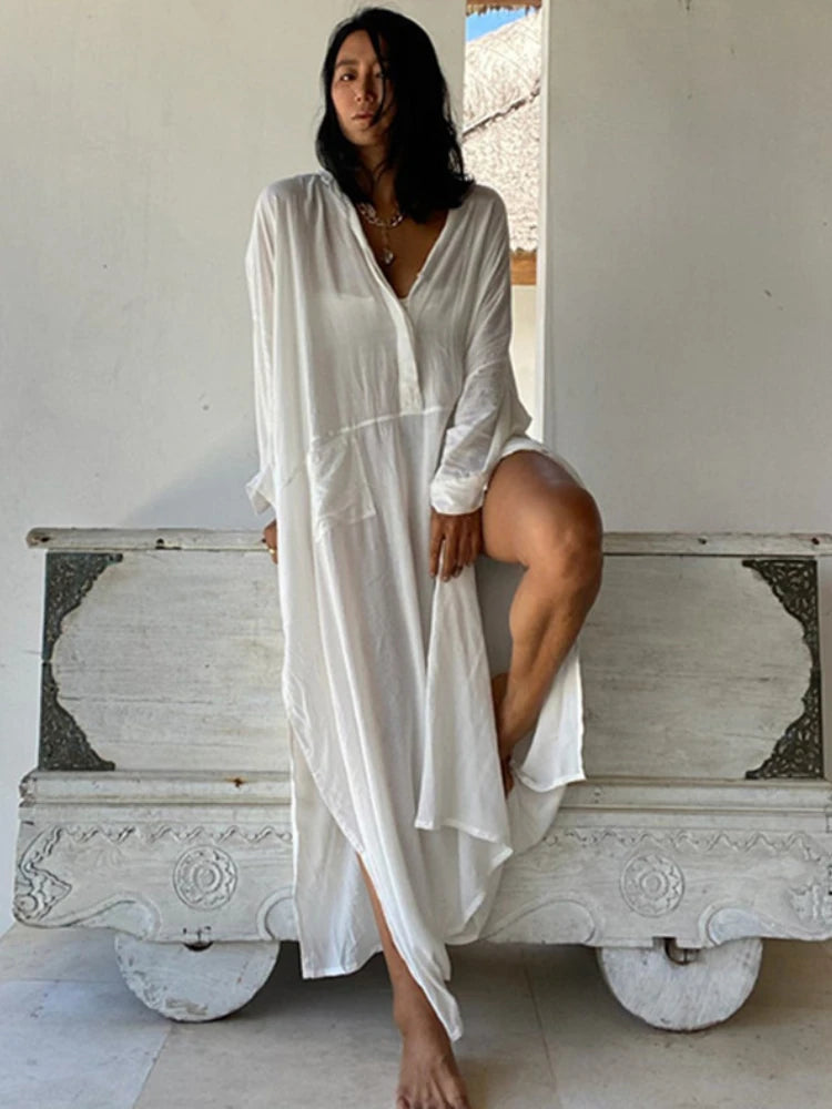 Collared Loose Fit Dress
