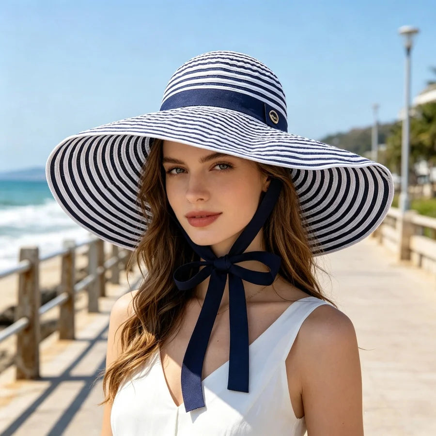 Foldable beach floppy hat