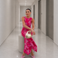Elegant Floral Evening Gown
