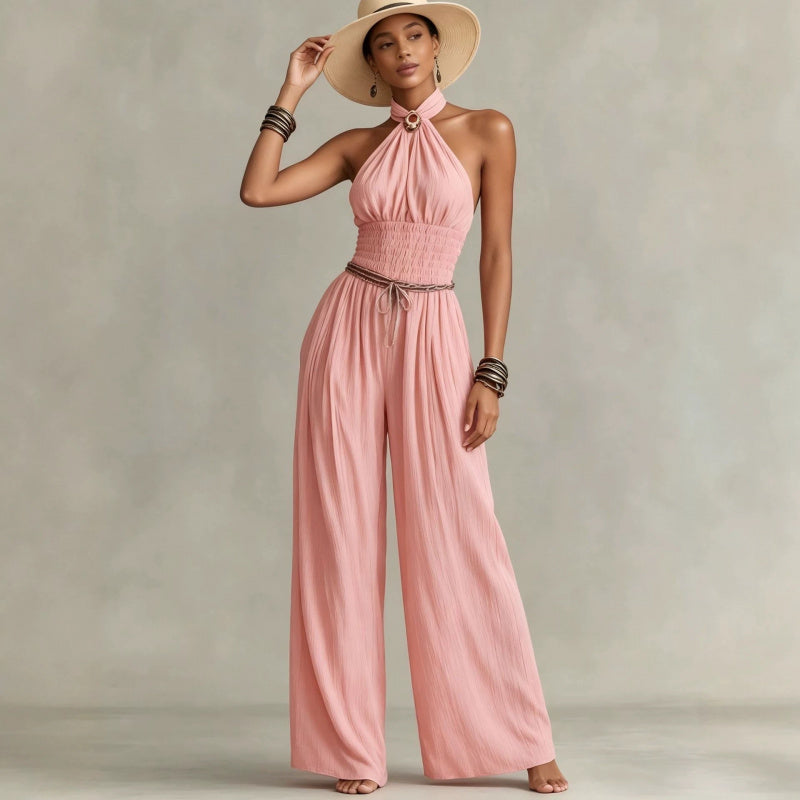 Flowy wide leg jumpsuit