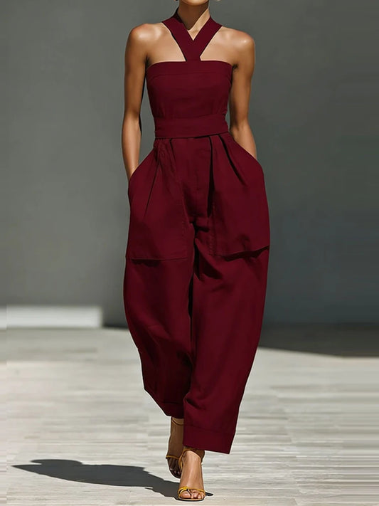 Halter Strap Jumpsuit