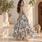 High low ruffle dress