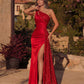 Red High-Slit Dress