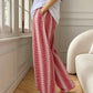 Printed wide leg trousers