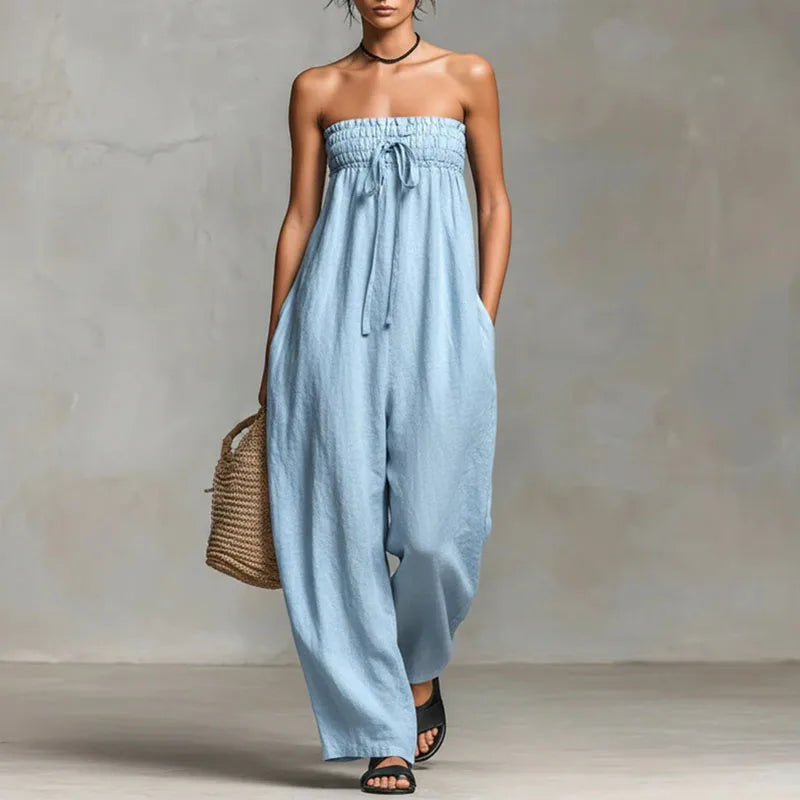 Sleeveless Summer Jumpsuit