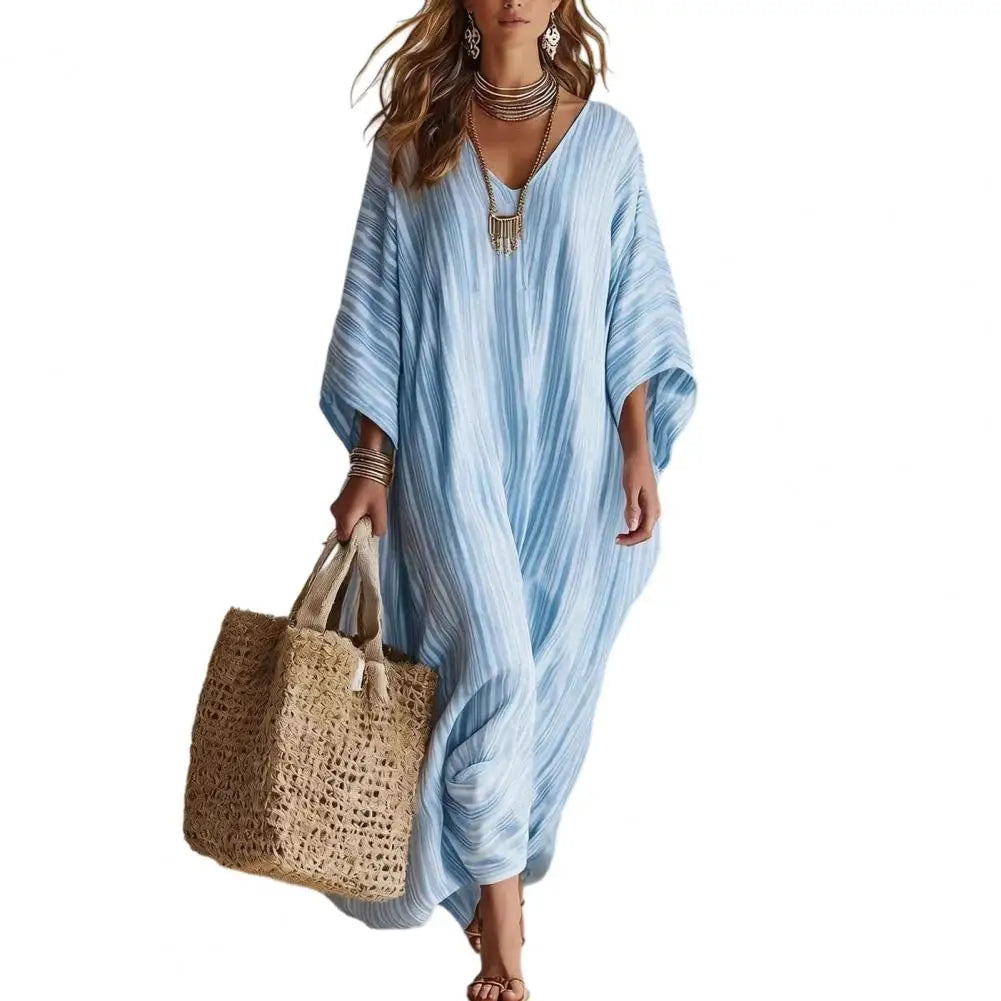 Elegant V neck caftan