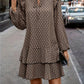 Layered hem mini dress