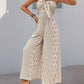 Tie front tube jumpsuit