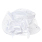 Mesh overlay bow hat