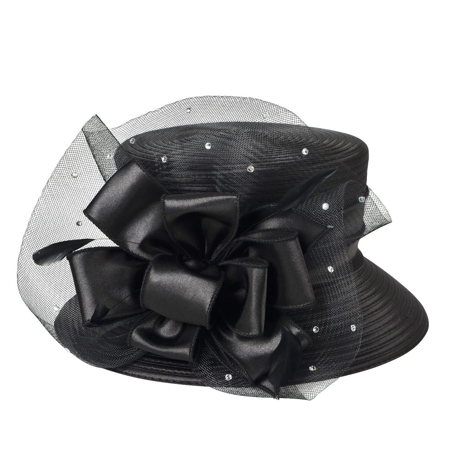 Elegant formal bow hat