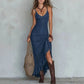 Ruched side maxi dress