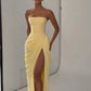 Draped Slit Dress side view