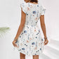 Floral lace mini dress