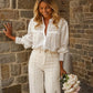 Long sleeve lace blouse