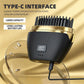 Heated Hair Straightening Brush: Digital Temperature Styling Comb with Protective Cover