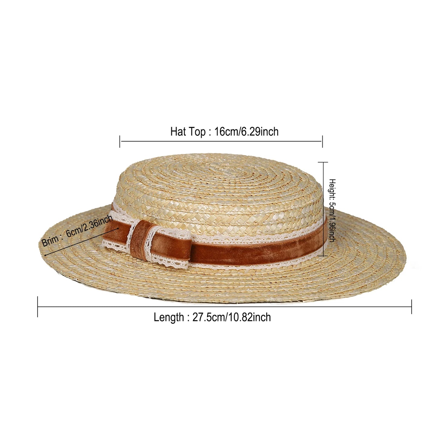 Straw Hats For Women: Women Fashion Weave Straw Hat