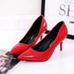 Women's Pointed Toe Pumps | Faux Suede High Heels Slingback Shoes