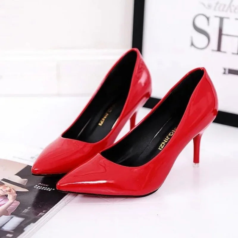 Women's Pointed Toe Pumps | Faux Suede High Heels Slingback Shoes