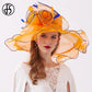 Flower hats: Women Fedoras Flower Hats For Female