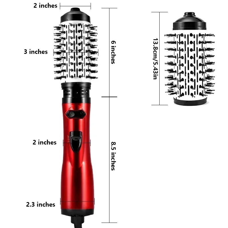 3-IN-1 – Rotating Hair Dryer: Straightener & Styling Comb