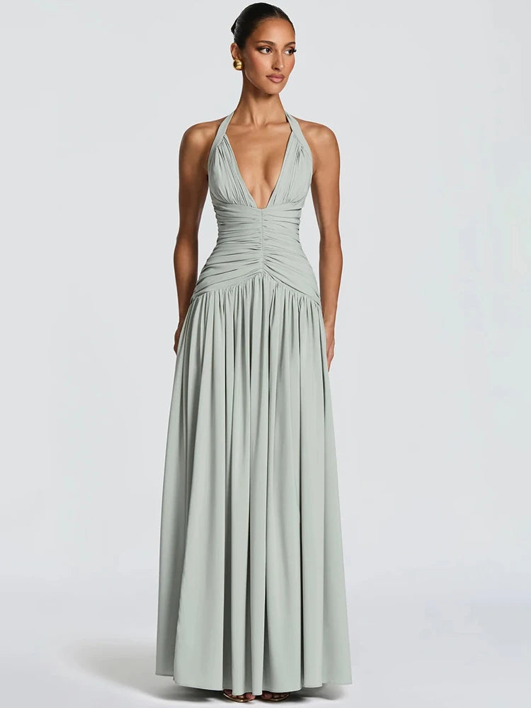 Elegant Backless evening dress