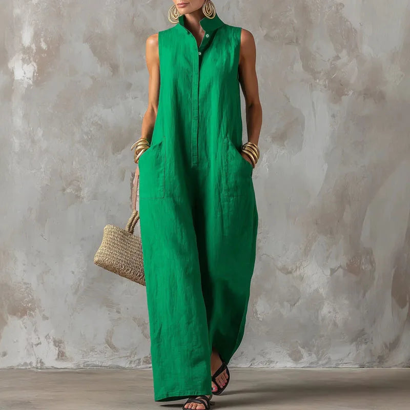 Linen Blend Jumpsuit