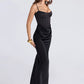 Elegant spaghetti strap corset dress