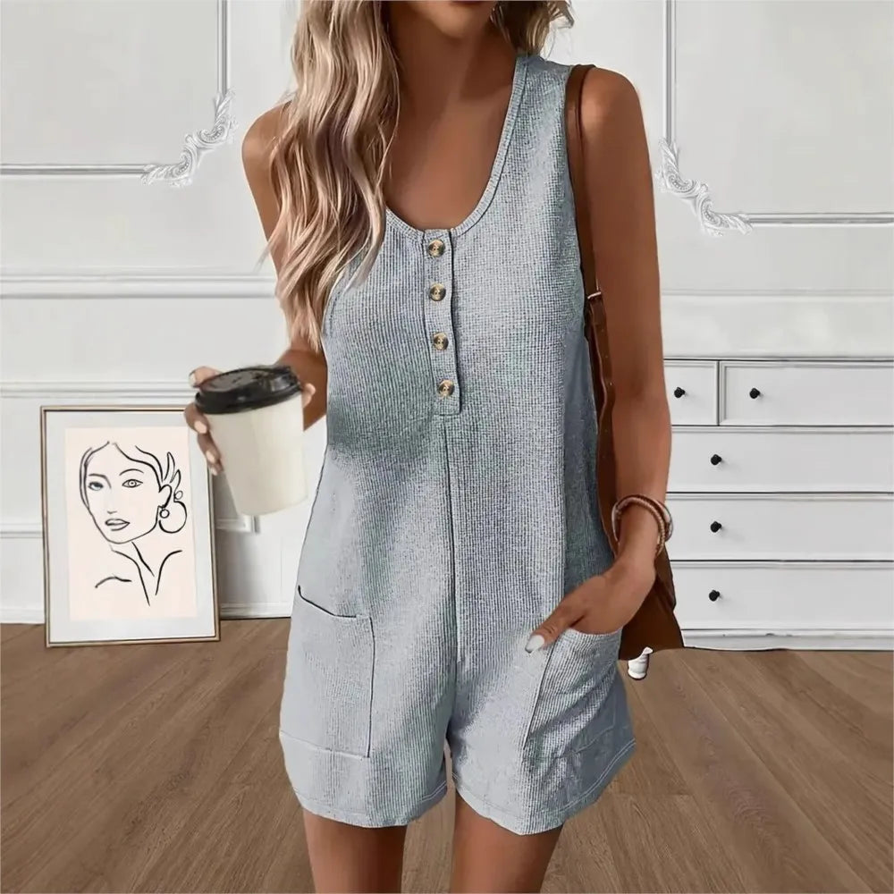 Loose Fit Sleeveless Romper