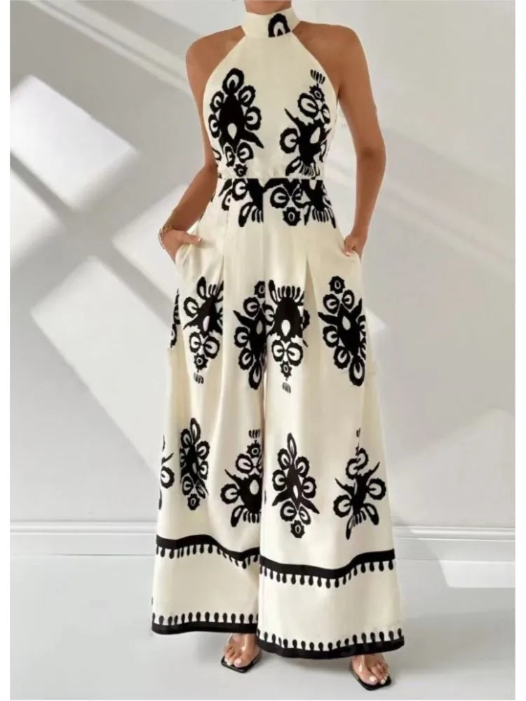 Halter Neck Jumpsu