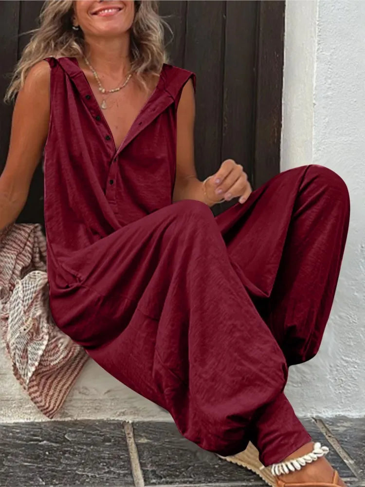 Side Pocket Lounge Jumpsuit